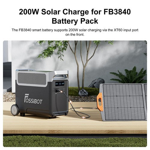 FOSSiBOT FB3840 Expansion Battery, 3840Wh LiFePO4 Battery Pack for F3600 Pro