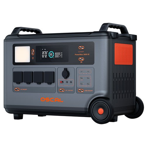 Oscal PowerMax 3600SE Portable Power Station, 3600Wh
