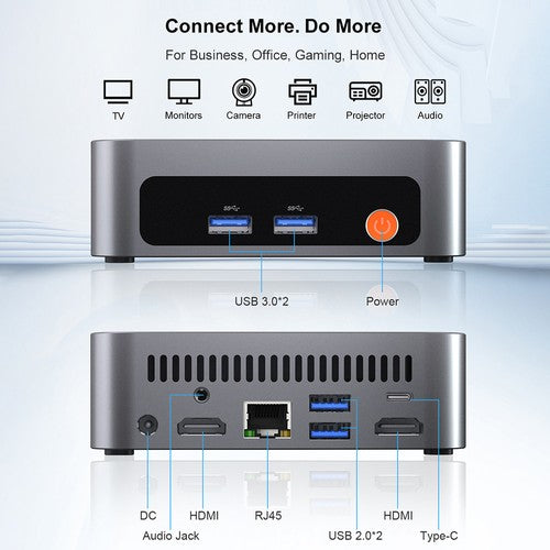 Ninkear M7 Mini PC, AMD Ryzen 5 7430U 6 Cores Max 4.3GHz, 16GB RAM 512GB SSD