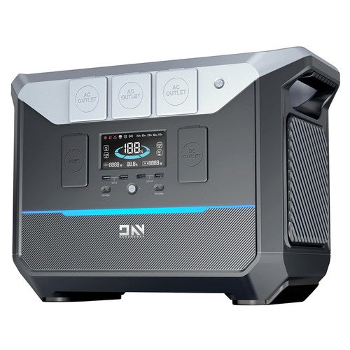 DaranEner NEO2000 Portable Power Station, 2073.6Wh LiFePO4 Battery Solar Generator, 2000W
