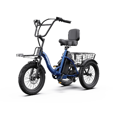 APEFOX RH30 Folding Electric Trike Bike with Rear Basket