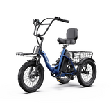 APEFOX RH30 Folding Electric Trike Bike with Rear Basket