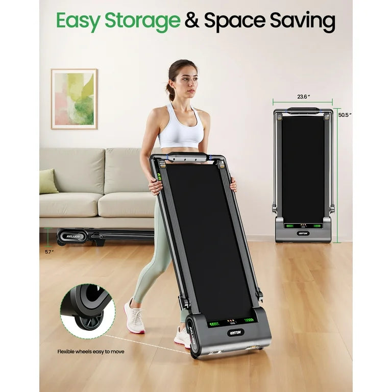 AKLUER H1-B Treadmill with 13% Auto Incline, 2.5 HP Quiet Motor