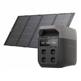 EcoFlow Delta 3 power station + 400W photovoltaic panel.