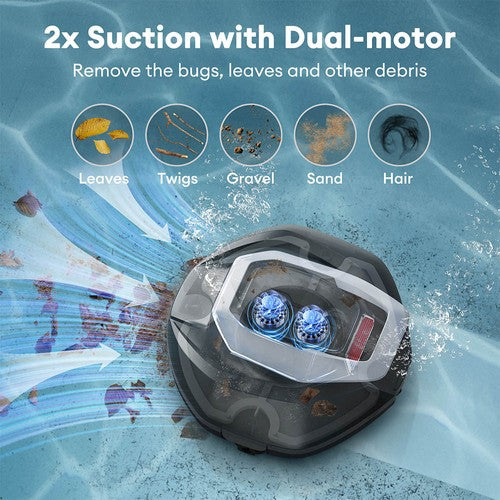 Ultenic Pooleco 10 Robotic Pool Cleaner, 90min Runtime, 5200mAh