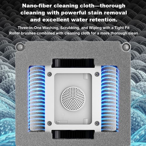 Liectroux S9 Window Cleaning Robot, Dual Roller Brushes