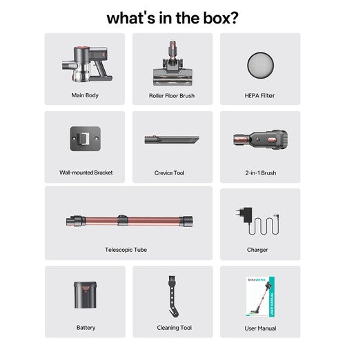 Vactidy V10 Pro Cordless Stick Vacuum 45000Pa