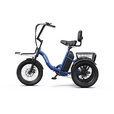 APEFOX RH30 Folding Electric Trike Bike with Rear Basket