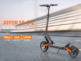 Joyor S8-S-Z Electric Scooter with Turn Signal, 600W*2 Motor, 48V 26Ah