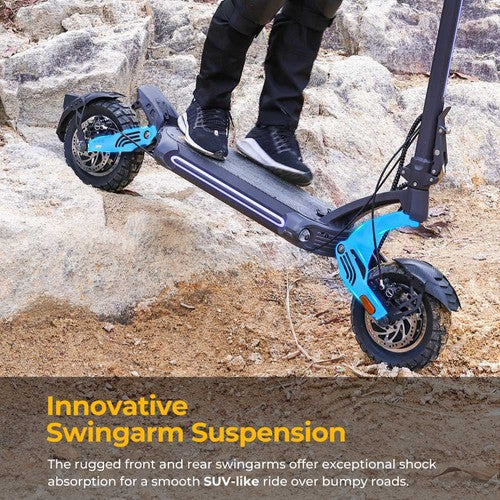 Ausom SR1 Electric Scooter, 2*1000W Motor, 52V 20.8Ah