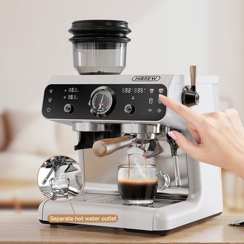 HiBREW H7B Espresso Machine, Dual-heating System, 58mm Portafilter