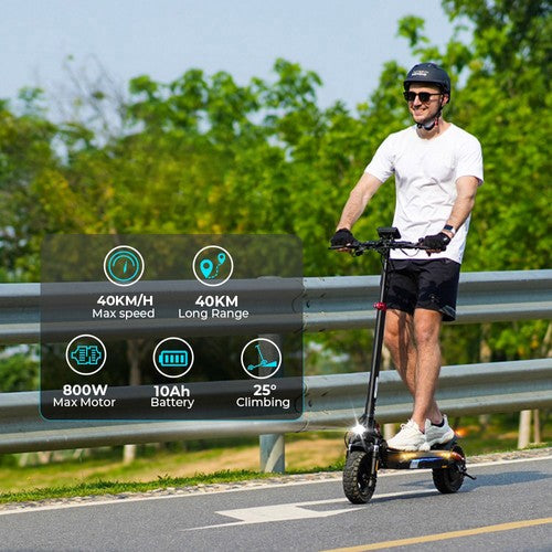iScooter iX3 Folding Electric Scooter Pneumatic Tires 800W