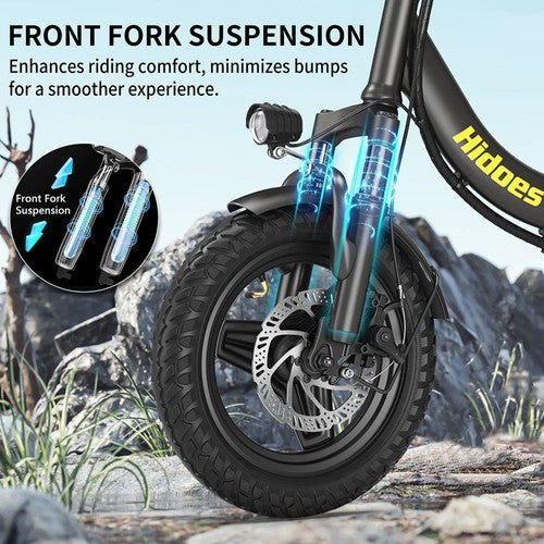 Hidoes C5 Folding Electric Bike, 350W Motor, 36V 10.4Ah