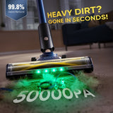 Vactidy V12 Cordless Vacuum Cleaner 50000Pa Suction 450W