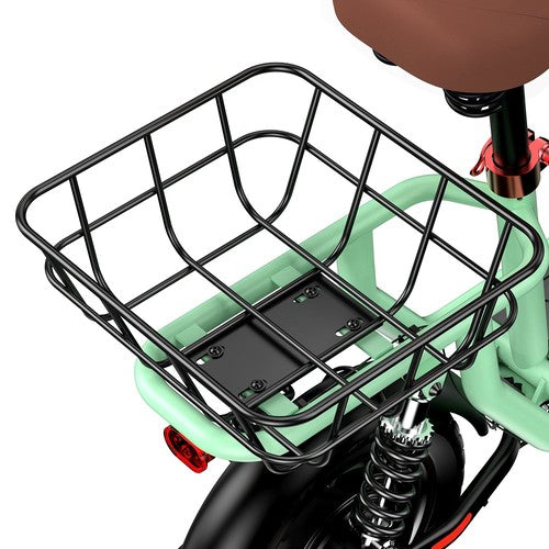 iScooter i12 Electric Scooter with Seat & Rear Basket, 500W