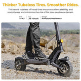 Ausom L2 Max Electric Scooter, 1000W Motor, 48V 20.8Ah