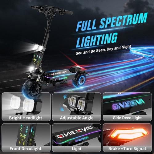FENGQS GT7 Foldable Electric Scooter, Dual 2800W Motors, 60V 27Ah