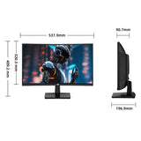 TITAN ARMY C24A1H Gaming Monitor, 23.6 inch 1500R Curved VA Screen, 1920*1080, 240Hz