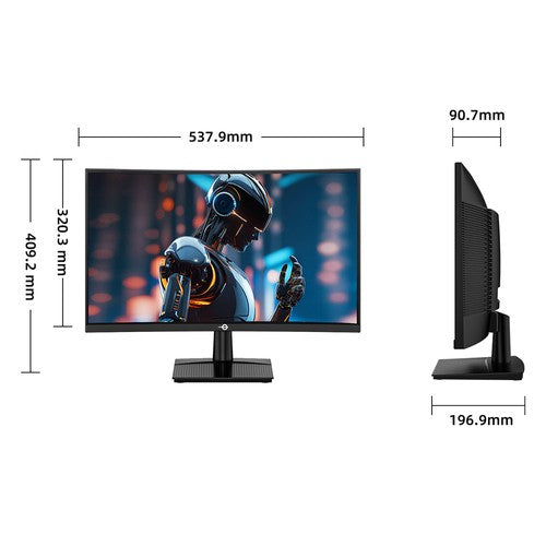 TITAN ARMY C24A1H Gaming Monitor, 23.6 inch 1500R Curved VA Screen, 1920*1080, 240Hz