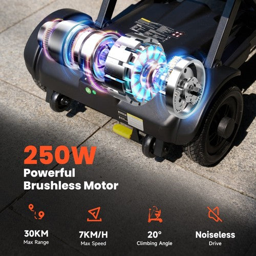 iScooter X11 Mobility Scooter, 250W Motor, 24V 15.6Ah