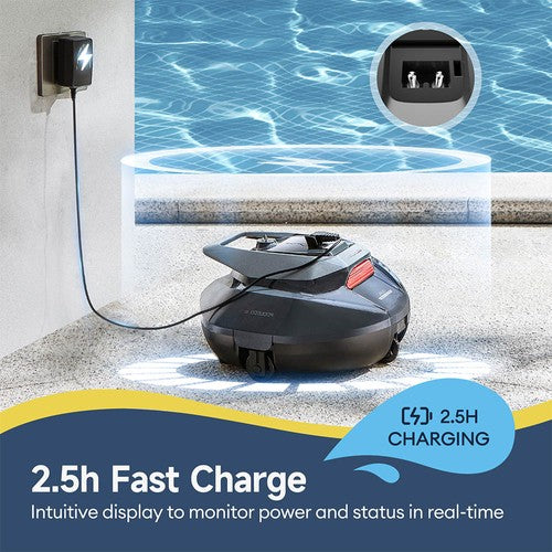 Ultenic Pooleco 10 Robotic Pool Cleaner, 90min Runtime, 5200mAh