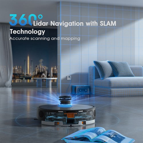 Teendow D65S MAX Robot Vacuum Cleaner 70-Day Auto-Empty 6000Pa