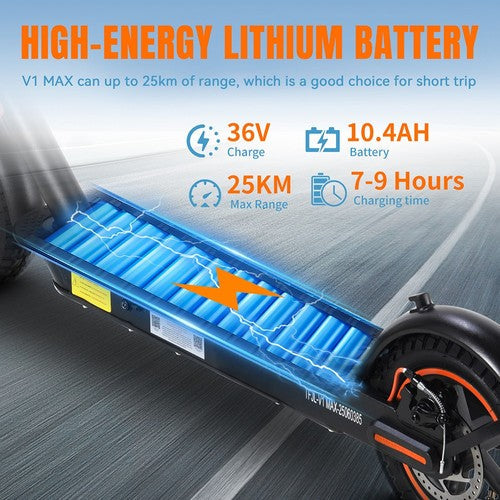 TWOFISH V1 MAX Electric Scooter, 400W Motor