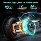 FENGQS GT8 PRO Electric Scooter, 2800W*2 Motor, 67.2V 38Ah