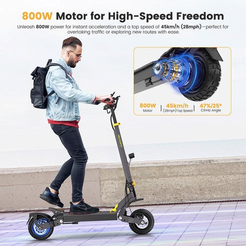 Ausom L1 Electric Scooter, 800W Motor, 48V 15.6Ah