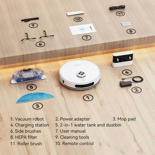 Tesvor S8 Pro 2 in 1 Robot Vacuum Cleaner with Wiping Function 6000Pa