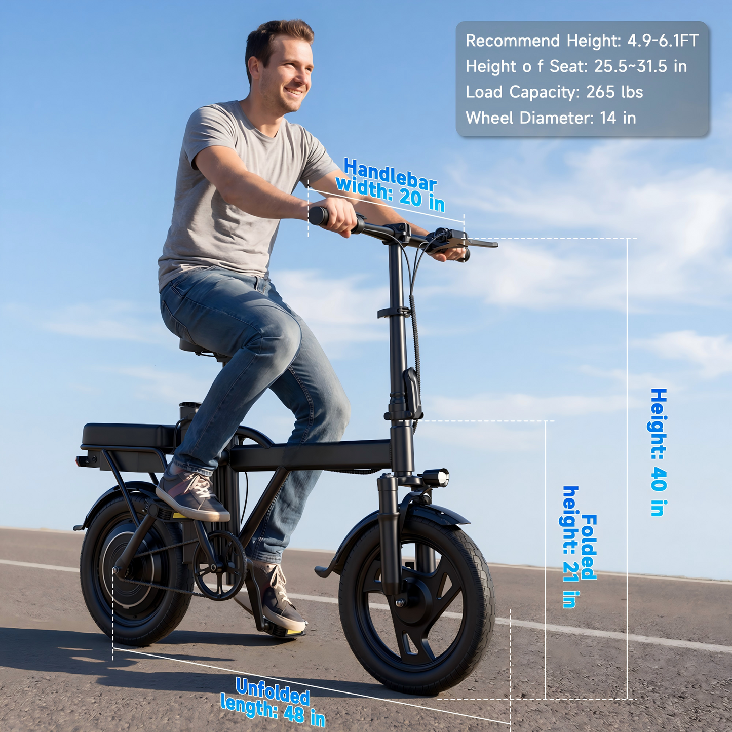 AOVOPRO X14 Electric Bike 500W
