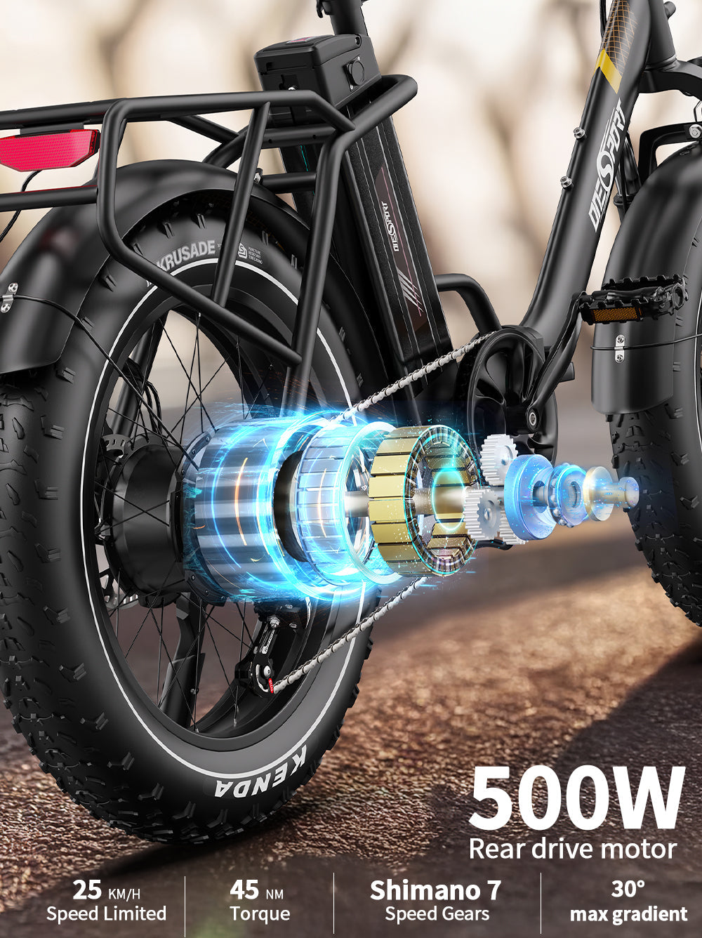 Onesport OT16 Max Folding Electric Bike