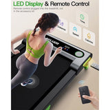 Akluer 480L-A Walking Pad with Incline, 2.5HP Under Desk Treadmill with Remote Control