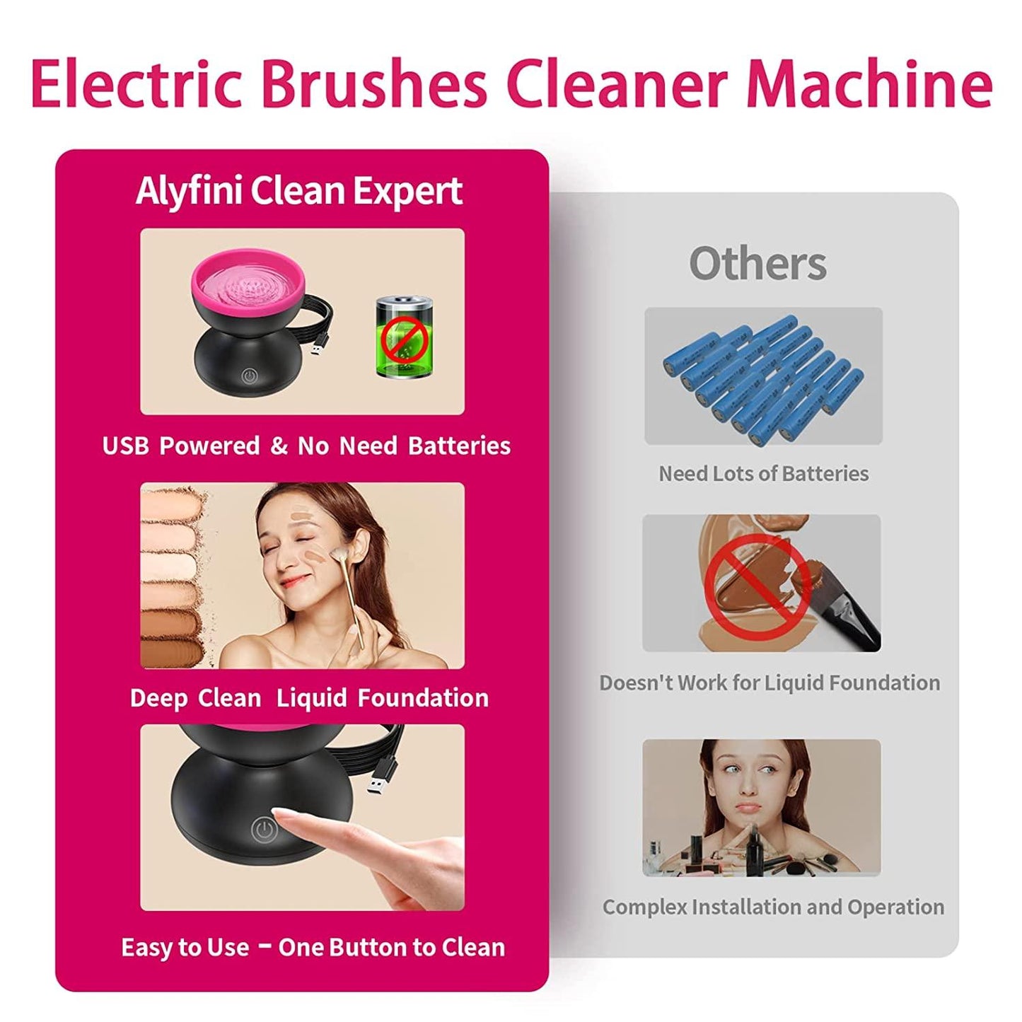 Compact Beauty Brush Cleaner