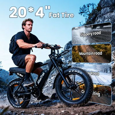 AtlasTrek V8 Max Electric Bike 48V 15Ah 500W