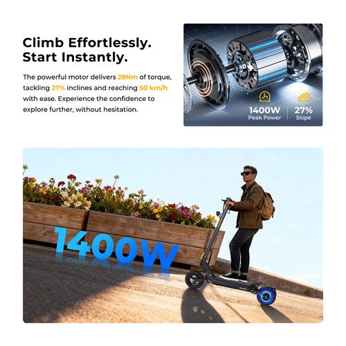 Ausom Gosoul 2 Pro Electric Scooter 1000W Motor 48V 18Ah