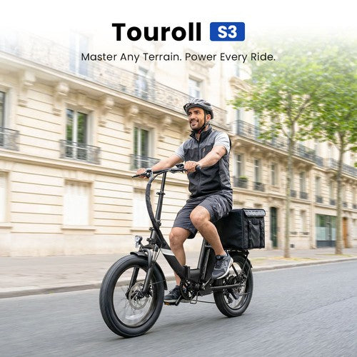 Touroll S3 Step-Thru Electric Bike, 250W Motor, 36V 13Ah