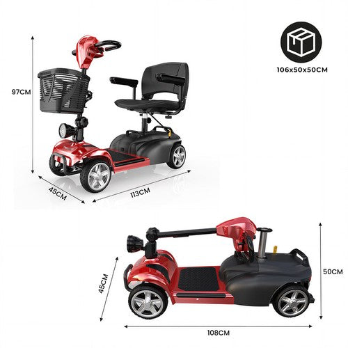 iScooter X02 Mobility Scooter, 300W Motor, 24V 12Ah