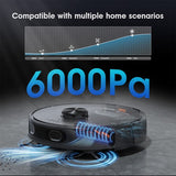 Teendow D65S MAX Robot Vacuum Cleaner 70-Day Auto-Empty 6000Pa