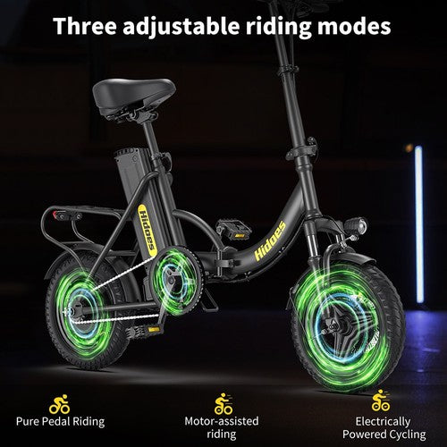 Hidoes C5 Folding Electric Bike, 350W Motor, 36V 10.4Ah