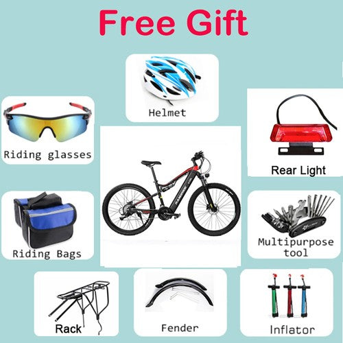 RANDRIDE YG90B-29 Electric Bike, 1000W, 48V 17Ah Battery, 45km/h