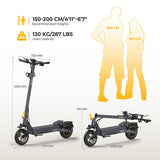 Ausom K20 Pro Electric Scooter, 1000W Motor, 48V 18Ah