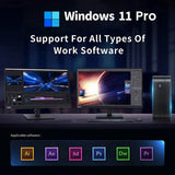 RUPA HSI-100MINI Mini PC, Intel N100 4 Cores Max 3.4GHz, 12GB RAM 512GB SSD