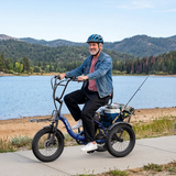 APEFOX RH30 Folding Electric Trike Bike with Rear Basket