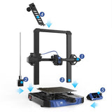 BIQU Hurakan 3D Printer, Klipper Firmware, Auto Leveling, Built-in Microprobe