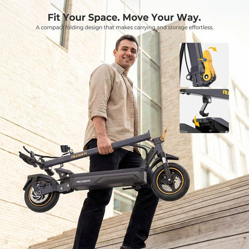 Ausom K20 Pro Electric Scooter, 1000W Motor, 48V 18Ah