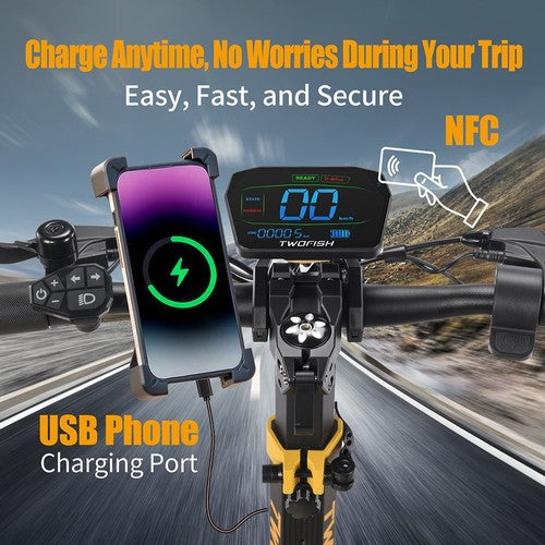 TWOFISH TW4 PRO Electric Scooter, 1000W*2 Motor, 60V 23Ah