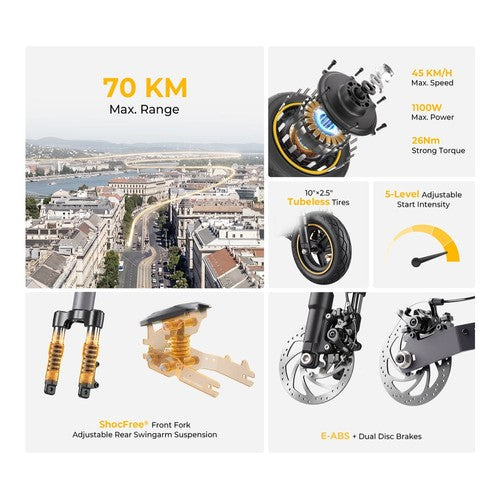 Ausom K20 Electric Scooter 1100W