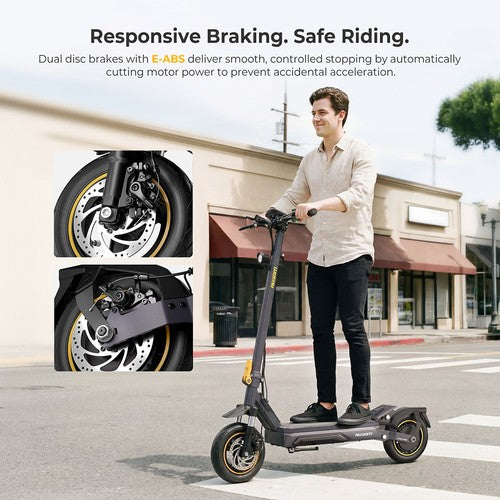 Ausom K20 Pro Electric Scooter, 1000W Motor, 48V 18Ah