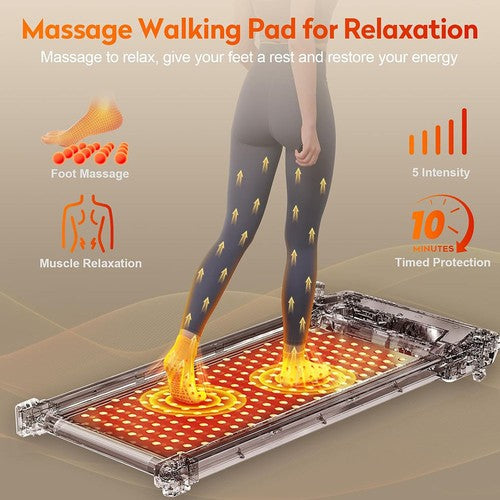 Akluer 520A-A Dual-Sided Walking Pad with Shiatsu Foot Massager